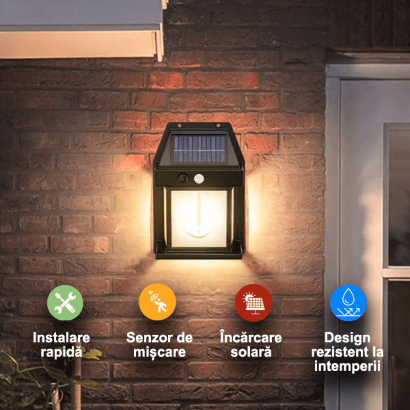 Ampoule murale solaire intelligente