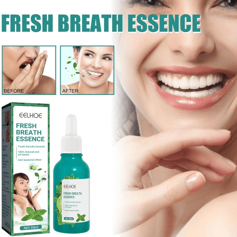 Spray Buccal Désodorisant à la Menthe Fraîche, Soins Buccaux, Essence pour se débarrasser de la Mauvaise Haleine