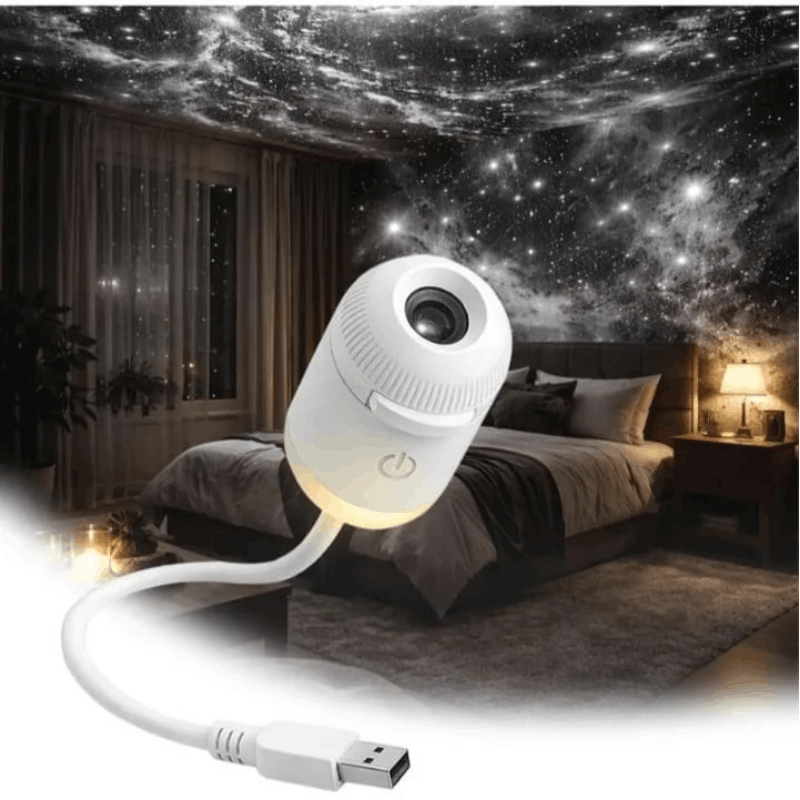 Projecteur Galaxie USB G303 — Transforme ta chambre en ciel étoilé en 3 secondes